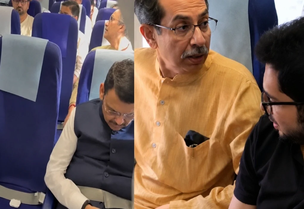 Uddhav Thackeray CM Devendra fadnavis Sanjay Raut And Aditya Thackeray Mumbai to Nagpur Flight