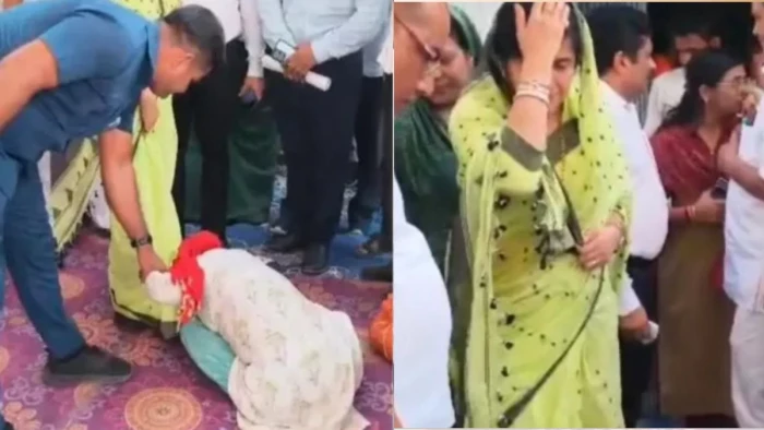Madhya Pradesh : MLA रीती पाठक के पैर पर सिर रखने वाली दिव्यांग महिला को मिलेगी ट्राईसिकल, नहीं छोड़े जाएंगे दोषी 1 divya