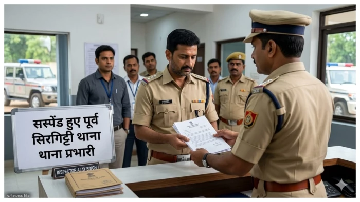 C.G News मासूम से दुष्कर्म केस में पहले हुए थे लाइन अटैच; अब सस्पेंड हुए पूर्व सिरगिट्टी थाना प्रभारी 1 thana