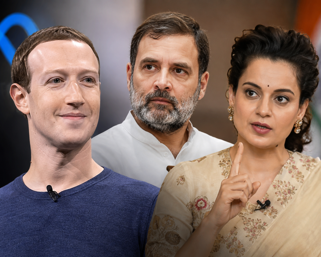 जुकरबर्ग की माफी पर कंगना रनौत का राहुल गांधी पर तीखा हमला, बोलीं- 'लोगों को भड़काने पहुंच जाते हैं'... 2 rahul