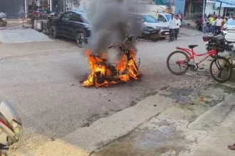 EV scooter fire 1