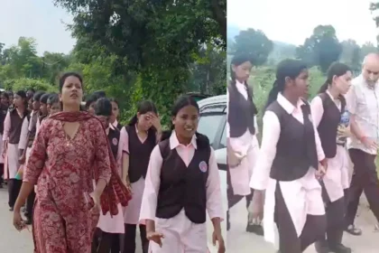Eklavya School students reached the Collector s office 1788778136